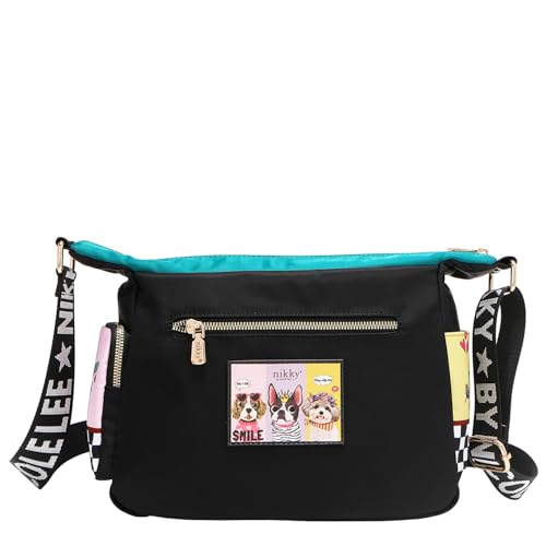 Nicole Lee NIKKY Messenger Bag, Best Buddies Collection, Nylon4