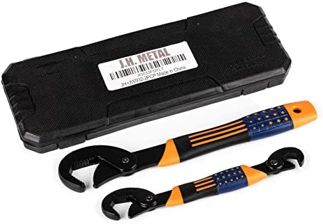 J.H.BanHan Multi-function Portable Universal Wrench Set with Rubberized Anti-Slip Grip 9-32mm - Adujustable Wrench