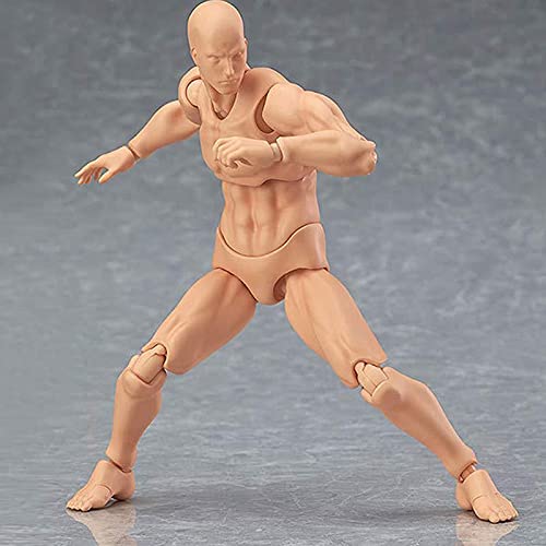 LEFUYAN Conjunto de manequim de desenho corporal Kun & Chan (feminino + masculino), conjunto de bone