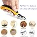 3-Piece Staple Remover Tool Set, Upholstery Tack Puller, Nail Remover for Furniture, Carpet, Wood
