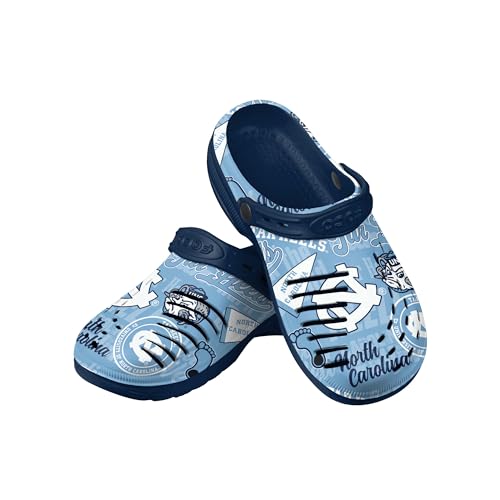 FOCO Men's NCAA College Team Logo Garden Water Sandals Shoes Slipper Clogs with Stap