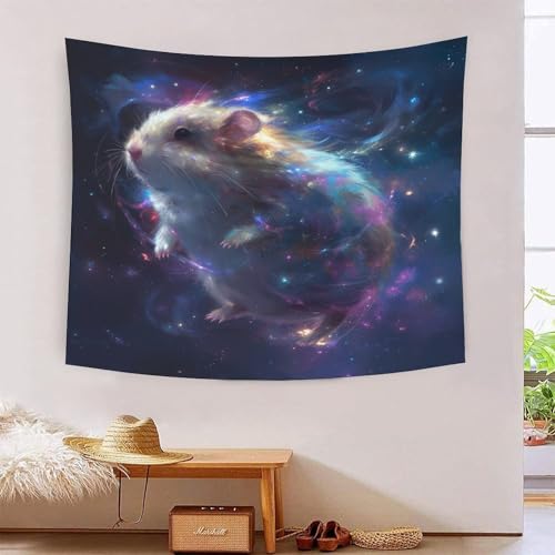 Tapisserie cochon d'inde 3D pour décorer une chambre d'enfant originale 180x230