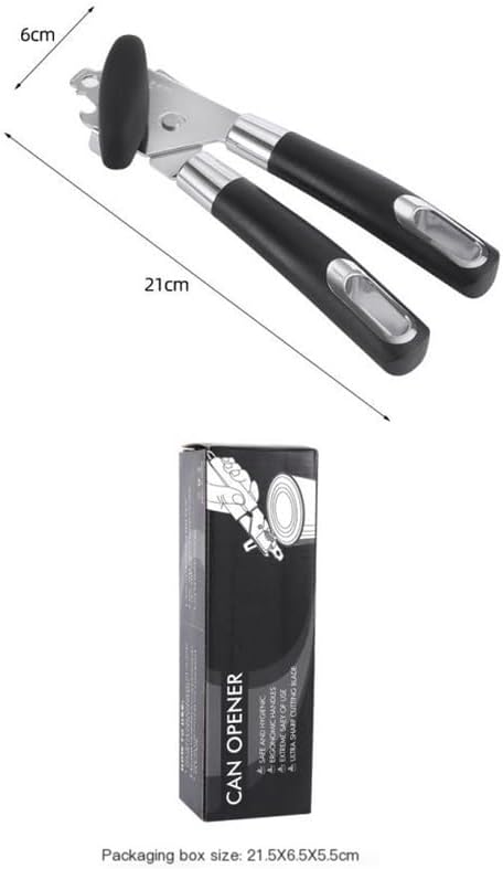 Can Opener, 3-in-1 Manual Can Opener with Bottle Opener for Kitchen, Tin & Fruit Cans
