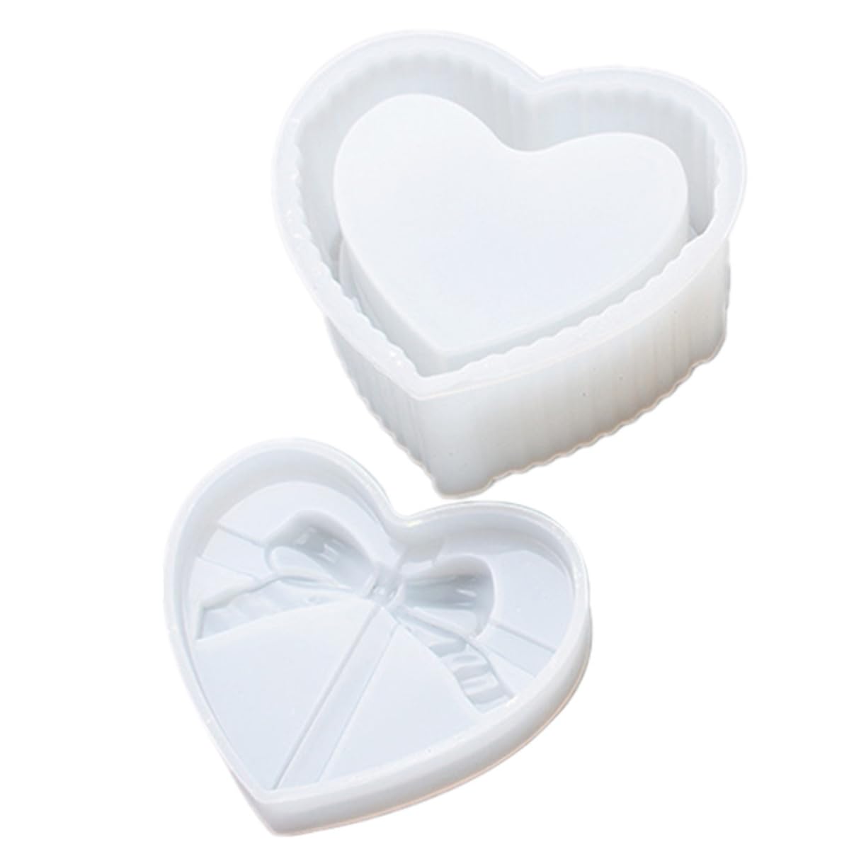 Gadpiparty 3 Set Stampo Silicone Forma Cuore per Epossidica per Creazioni Diy e Decorazioni Facile Riutilizzabile Materiale Silicone con Superficie Liscia