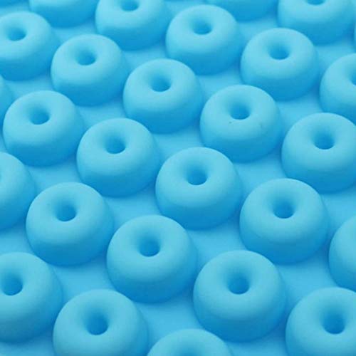 Baoblaze 48 Cavidade Mini Donut Silicone Molde de Chocolate Biscoito, Molde de Bolo, Molde de Biscoi