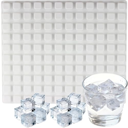 YIMINGMOLD 120 Cavity Mini Square Silicone Candy Chocolate Molds For Caramels Gummy Hard Candy Chocolate