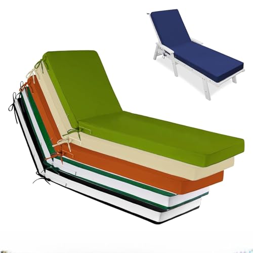 EXZFW Coussin de Chaise Longue Coussin Bain de Soleil sur Mesure, Coussin Transat, DéHoussable, ImperméAble Matelas Bain de Soleil, Plus de 300...