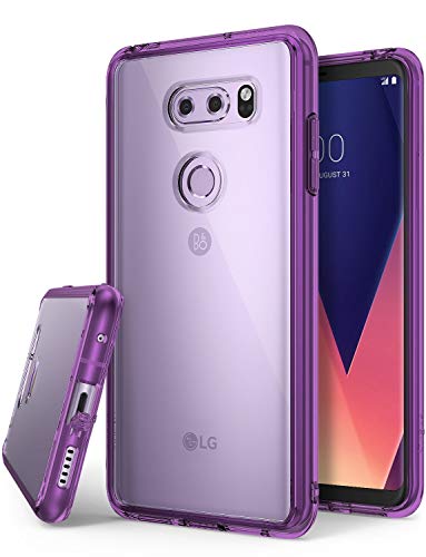 Ringke Fusion Compatible with LG V30 ThinQ Case, Scratch Protection Phone Cover for LG V30 ThinQ, V30 Plus - Orchid Purple