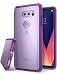 Ringke [Fusion] Compatible with LG V30 Case, V30 Plus, LG V30 ThinQ Case Clear Lightweight Minimalist Transparent PC Back TPU Bumper [Drop Protection] Raised Bezels Scratch Resistant - Orchid Purple