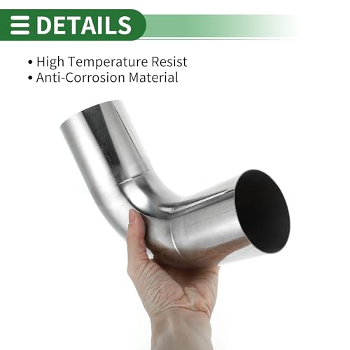 Motoforti Car 90 Degree Mandrel Exhaust Pipe, 70mm/2.75" OD, 5.91" Length by Motoforti - Used condition - Image 5