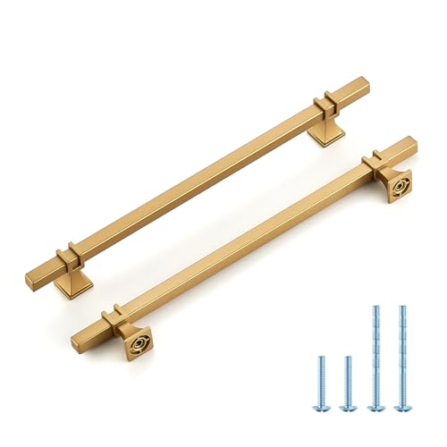 HOME EDIT Gold Pulls Cabinet Handles 8-3/4 Inch 5 Pack