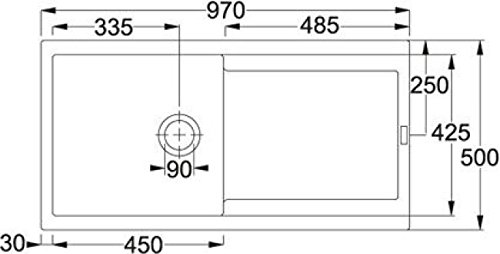 Franke MRG 611-L Lavello ad incasso Rettangolare Fragranito - 2
