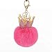 DdA8yonH Porte Clef,Dormir bébé poupée Trousseau Lapin Boule Porte-clés Moelleux Voiture Porte-clés clé Sac Sac clé-Violet