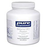 Pure Encapsulations Betaine HCl Pepsin - Digestive Enzymes Supplement for Digestion Aid & Support, Stomach Acid & Nutrient Absorption* - with Betaine HCl Pepsin - 250 Capsules
