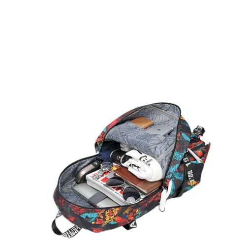 No. 30 Basketball Player Multifunctional Backpacks Sports Fan Bookbag Travel Student Backpack (W2)