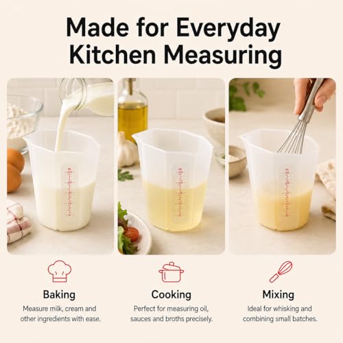 Vaso medidor flexible de silicona 1 taza 250ml miniatura 7