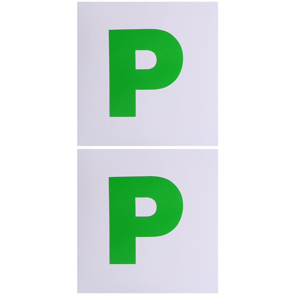 NUOBESTY Adesivi Magnetici per Auto Neopatentati 2 Pezzi, Adesivo Magnetico Scritta P per Studenti e Nuovi Conducenti, Resistente allo Sbiadimento, Facile da Installare per Veicoli