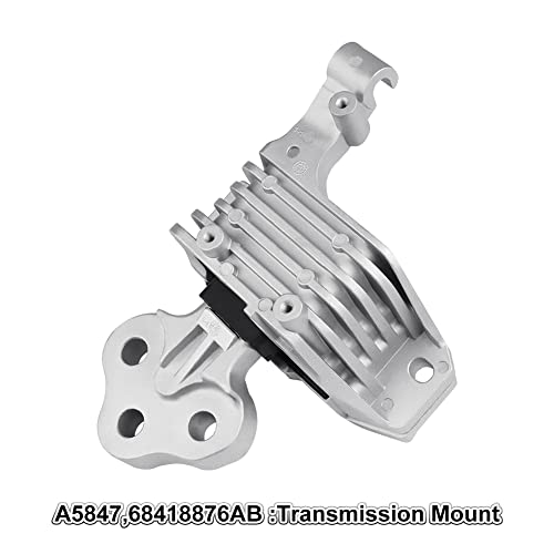 Jdmon 3Pcs Engine Motor & Transmission Mount Replacement For Chrysler 200 2.4L 2015-2019, Jeep Cherokee 2014-2021Compatible With 68192831Af,68418876Ab,68157441Ad,A5844,A5847,A5858 #TOP5