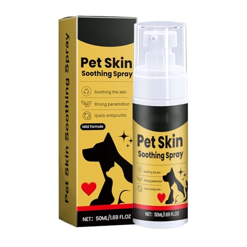 Spray For Dogs, 50ml Pet Skin Spray, Dogs Skin Repair Sprays, Nature Soothing Solution, Helps Alleviate Allergies Dry Itchy Für Katzen Und Hunde