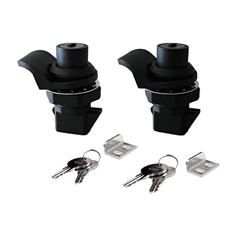 WJSKDQ SZYNLIF Push Button Latch Locks Key Alike for Marine Boat Tool Box, Glovebox Electronic Box,Replace 2pcs Cover