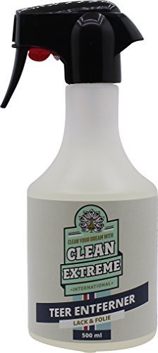 CLEANEXTREME Eliminador de Alquitrán - 500 ml - Limpiador especial a la y Manchas por el Automático removedor ist especialmente cuidadoso para Barniz superficies plástico