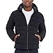 Michael Kors Men's Hooded Puffer Jacket, Rain and Cold Weather Coat, Black, Medium