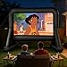 14 FT Inflatable Movie Screen Outdoor Projector Screen for Outside Backyard Movie Night Easy Setup Mega Blow Up Screen, Great for Barbecue Pool Party Outdoor Drive-in Theater - Front/Rear Projection