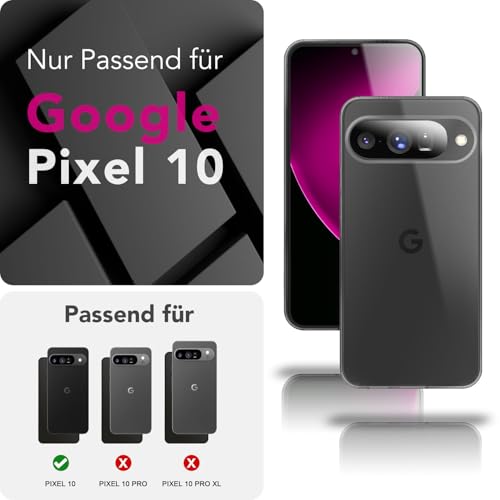 NALIA Funda Silicona Transparente para Google Pixel 10 - Anti-Amarillo & Antideslizante - Airflex (Carcasa Cristalina, Fina & Antichoque) - Marca Alemana - imagen 4
