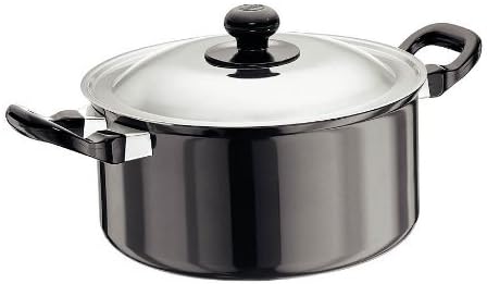 Futura Q33 Stewpot with Steel Lid, 3.17 quarts, Black