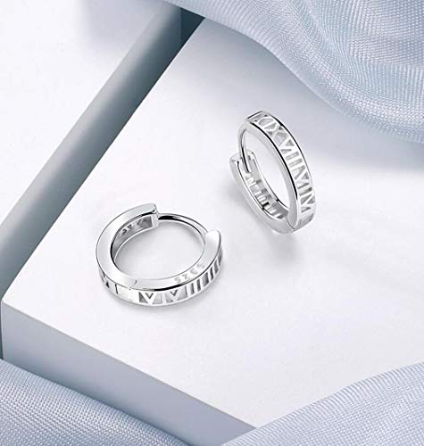 YAXUN Orecchini Cerchio da Donna in Argento