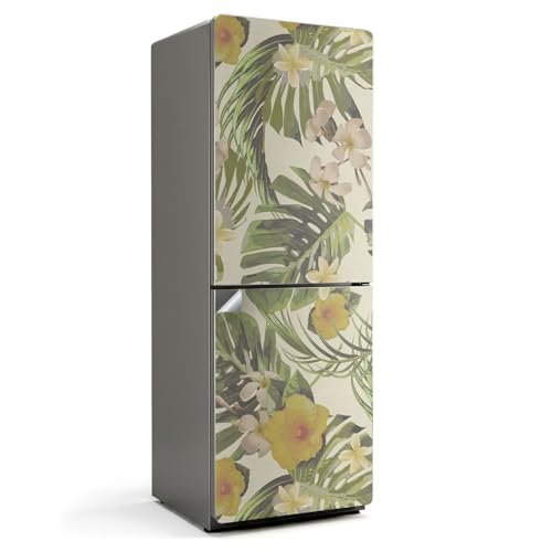 Vinilo impermeable de 70x190 cm resistente a rayones con diseño de plantas tropicales para cocina 2