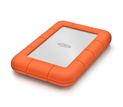 LaCie Rugged Mini 1TB, Hard disk esterno portatile, 2.5", per PC Mac iPad & iPhone, Data Rescue Service (LAC301558) - Hdd - Immagine 1