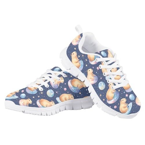 Yzaoxia Athletic Running Shoes for Girls Walking Sneakers Lace Up Shoes for Kids Size 11-Size 5