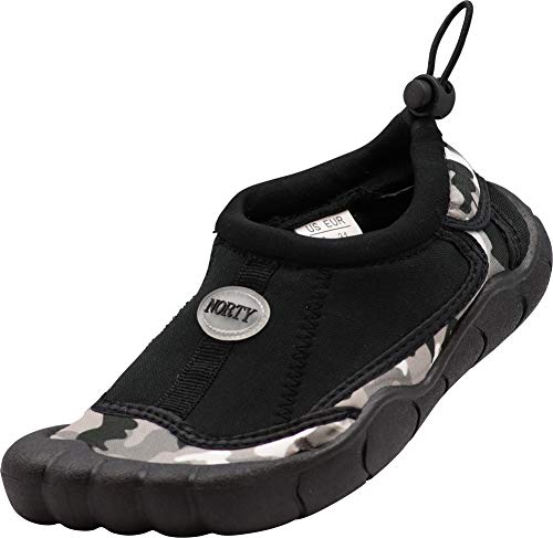 Image of NORTY Water Shoes for Boys and Girls - Swim Socks for Beach, Boat, and Pool - Skeletoe Barefoot Design - Cruise Ship Essentials for Kids - Hiking and Camping Footwear