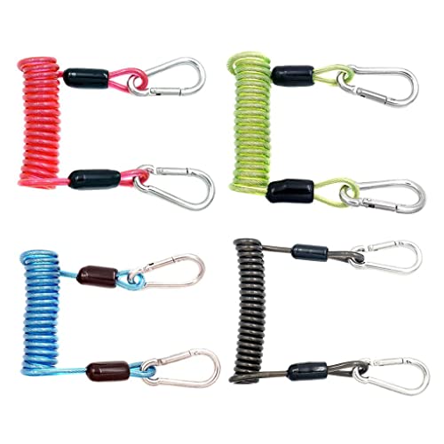 Lanyard de buceo elástico para evitar pérdidas de equipo con hebilla rápida 5
