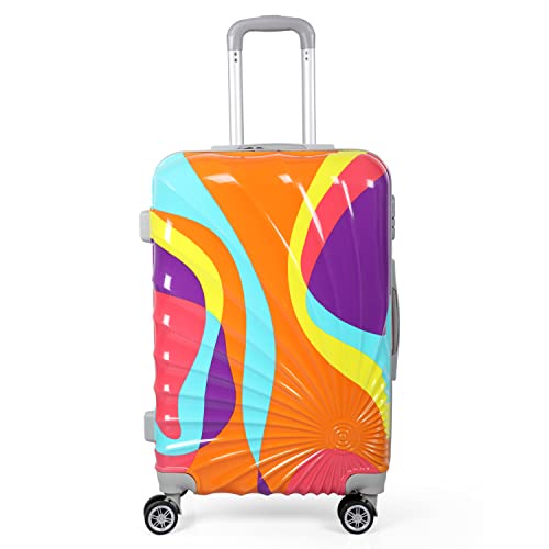 Image of Polo Class 2Pc Luggage Trolley Bag Set (24 /28 inch) - Multicolor