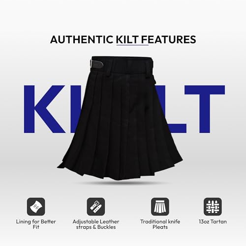 Image of Authentic Scottish Men's Tartan Kilts - Highland Light Weight Value Kilt | Embrace Your Heritage with Comfort