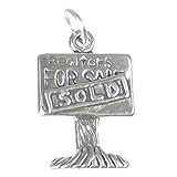Plata esterlina .925 Colgante de plata de ley con signo vendido .925 x 1 Charms de casas inmobiliarias