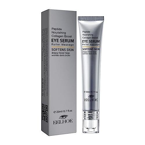 Crema contorno occhi idratante, Crema Rullo Occhi Nutriente Rimuovi Occhiaie, roll- illuminante sotto le borse da 0,7 fl oz con estratto di fiori di camelia con acido ialuronico Kaxenig