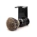 Edwin Jagger 1EJ946SDS Classic Best Badger Hair Exfoliating Shaving Brush with Stand for Shaving Cream or Shaving Soap for Men and Women (Imitation Ebony)