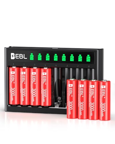 EBL 8-Pack 3000mWh AA