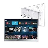 Soulaca 22" Smart Mirror Bathroom TV - Full HD Android 11, Wi-Fi, IP66 Waterproof, Integrated Speakers - Steam & Splash Proof TV for Hotel, Gym, Model 2026