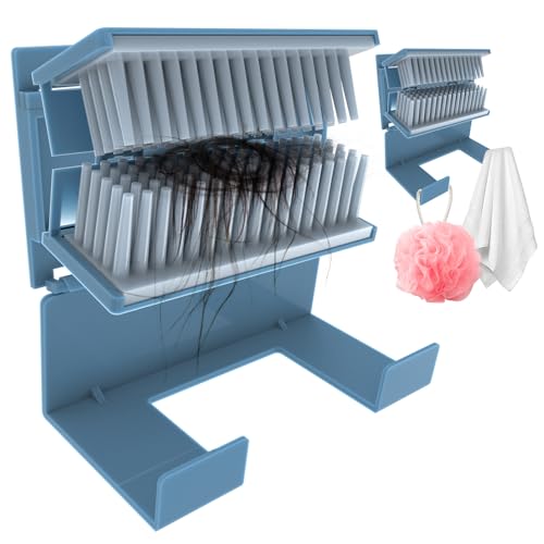 Hair Catcher Reusable Shower Wall Hair Collector Hair Trap for Drain Protector Silicone Hair Catcher for Bathroom Bathtub