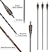 Letszhu Archery Carbon Arrows Wooden Grain Shaft 500 Spine with Feather Fletching for Hunting Target Shooting (30 Inch Arrows 6 Pack)