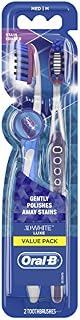 Oral-B 3D White Luxe Pro-Flex 38 Medium Manual Toothbrush Twin Pack