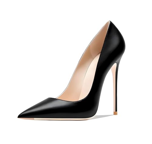 Image of Women's Pointed Toe Shallow Stiletto Heels 4.7 Inch Pumps Wedding Party Banquet Shoes