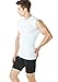 TSLA Men's (Pack of 1 or 3) Workout Muscle Tank Sleeveless Gym Training Active Workout Cool Dry Top Shirt, V Neck(muv06) - White, X-Large.