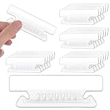 100Pcs 3 1/2 Inch Hanging File Folder Tabs Plastic Tabs for Hanging File Folders and Inserts Clear File Folder...