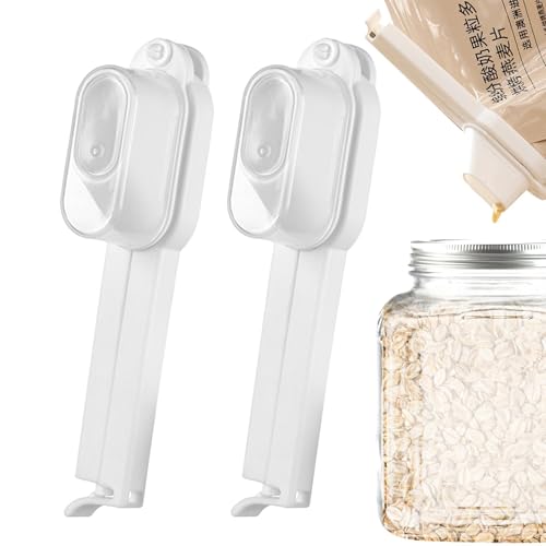 Clips de conservación de alimentos, clips de sellado de alimentos | Clip de sellado reutilizable para almacenamiento de alimentos | Clips de sellado de bolsas multifuncionales con boquilla, abrazadera
