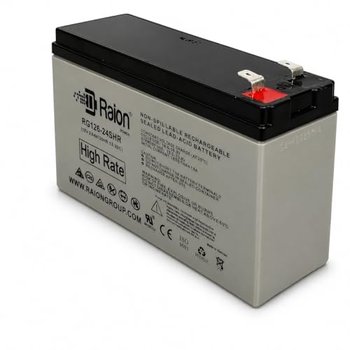 Raion Power 12V 6Ah Replacement High Rate RBC154 Battery for APC UPS BE600M1 BN650M1 BE670M1 BN675M1 BN600U1 BN650M1 and BE600M1